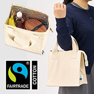 TR・フェアトレードコットンスクエア保冷トート [S] 7オンス